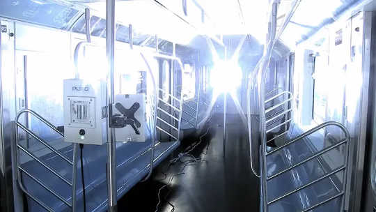 The New York City Metropolitan Transit Authority (MTA) is testing the use of ultraviolet light to disinfect out-of-service subway cars.