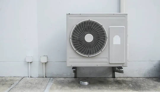 Air source heat pumps extract warm air from outside to heat the house.