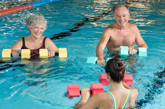 Water-based exercises can often be easier on the joints as well.