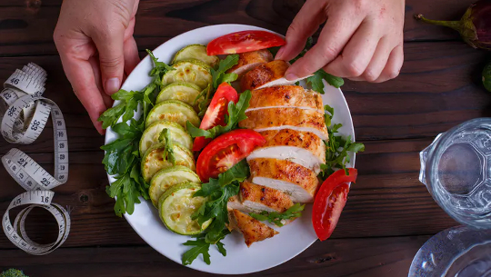 a platter of low-carb foods