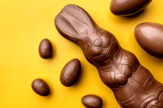 chocolate in the form of an Easter bunny and more